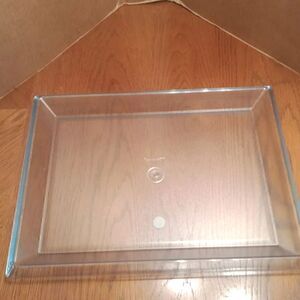 Vintage Tupperware Blue Watercolor Serving Rectangular Tray 15.5" x 12". NWOT